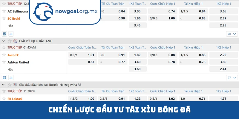 Chiến lược đầu tư tài xỉu bóng đá