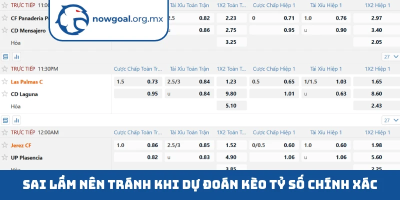 Sai lầm nên tránh khi dự đoán kèo tỷ số chính xác